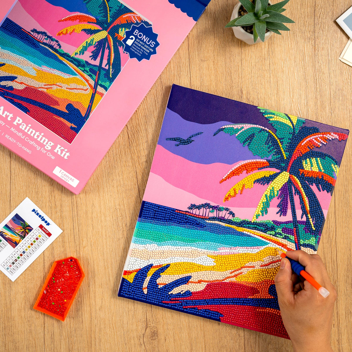 Craft Hero Pixelpop™ - Golden Hour Bay - Diamond Art Reset Kit
