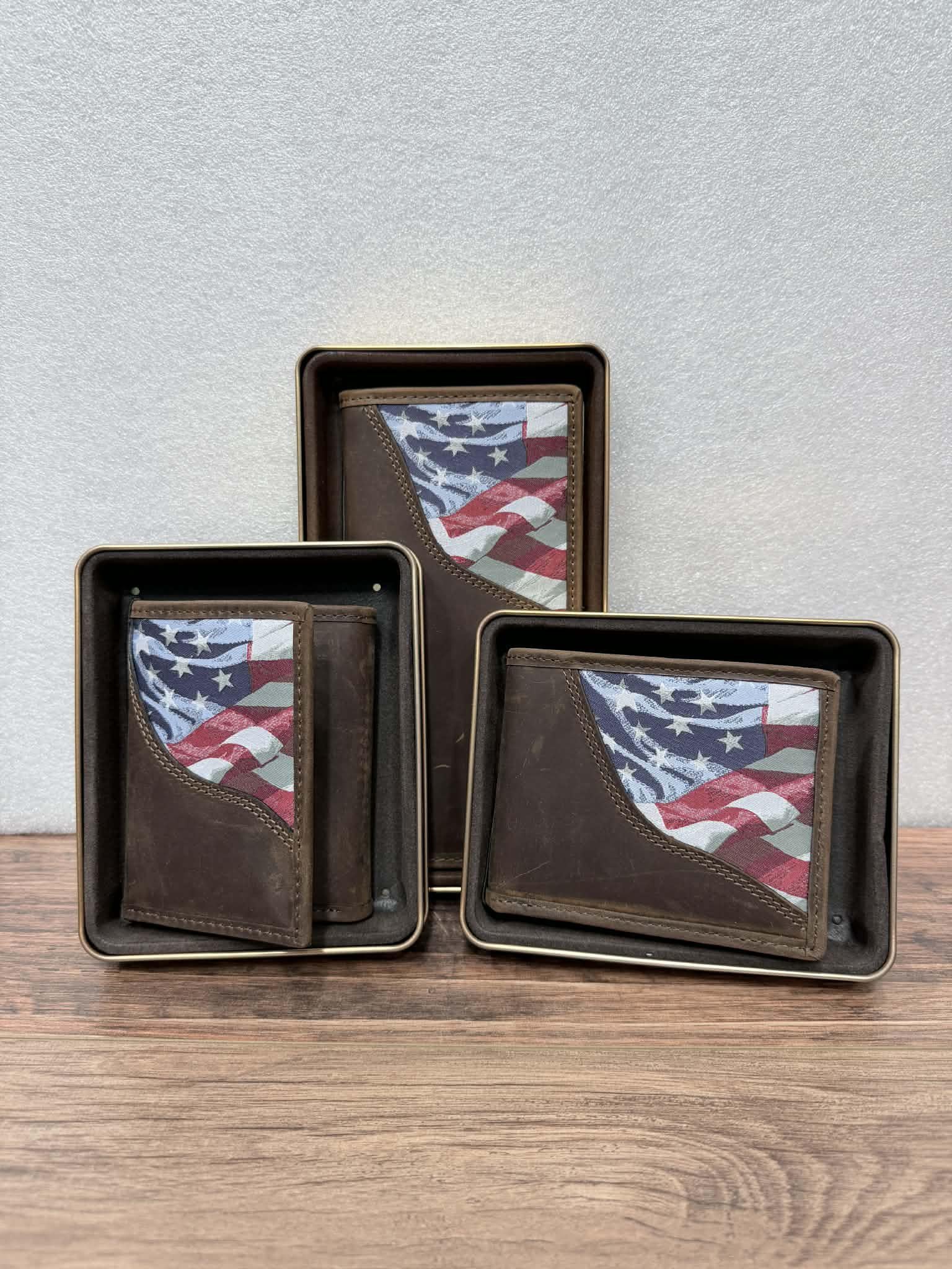 Crazy Horse Woven Patch Wallets