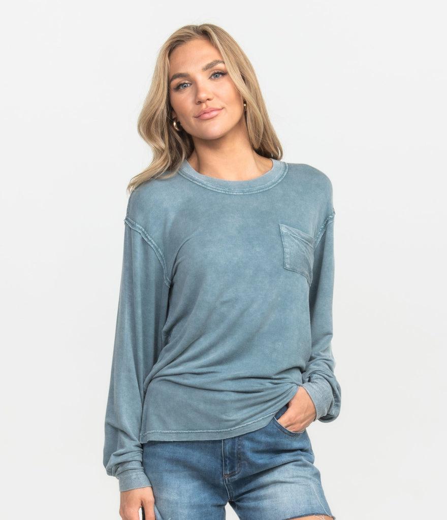 Long Story Washed Tee Balsam