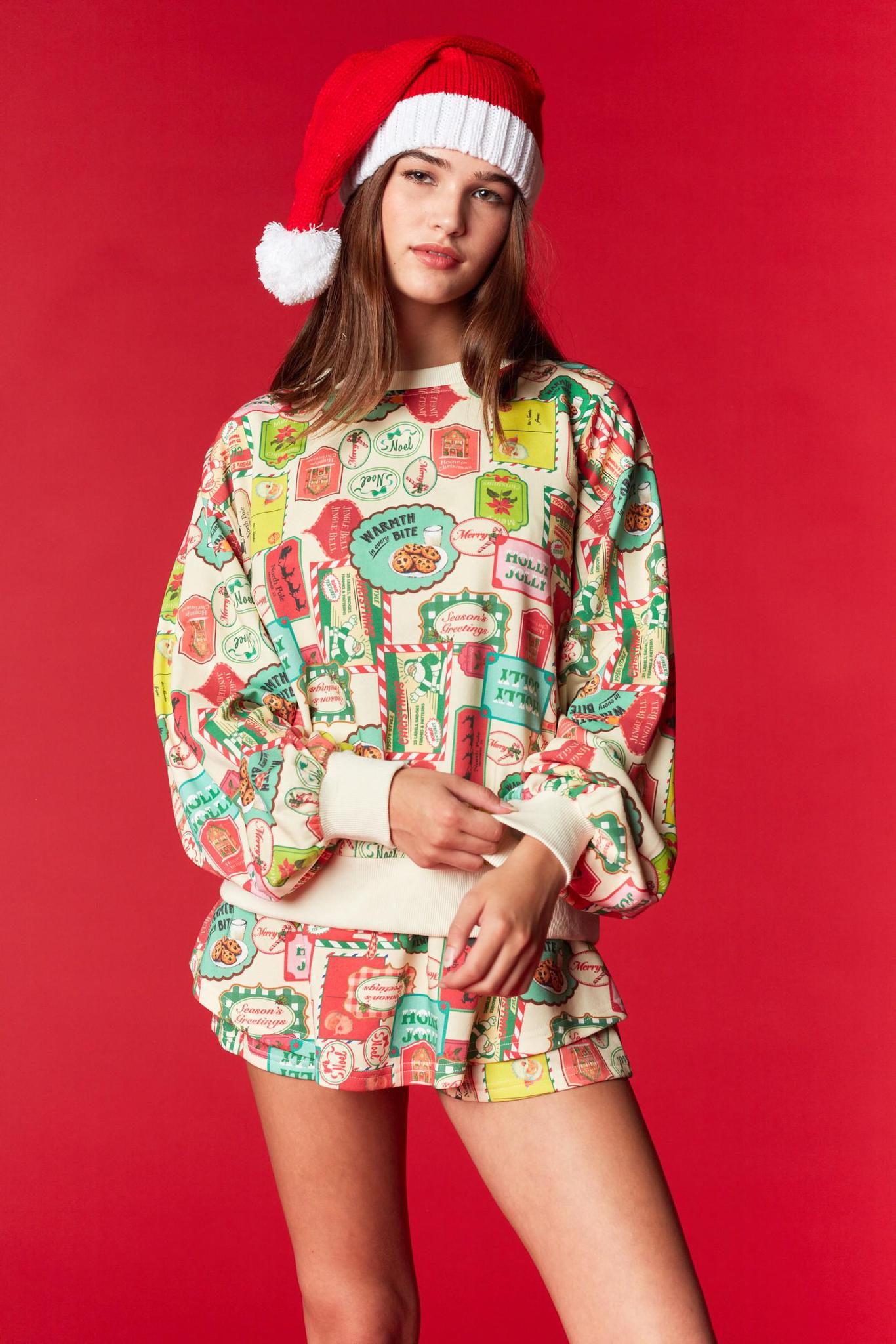 Christmas Themed Terry Top