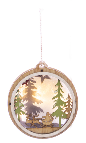 Lighted Round Ornament