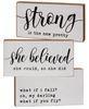 Strong Is The New Pretty Block Sign