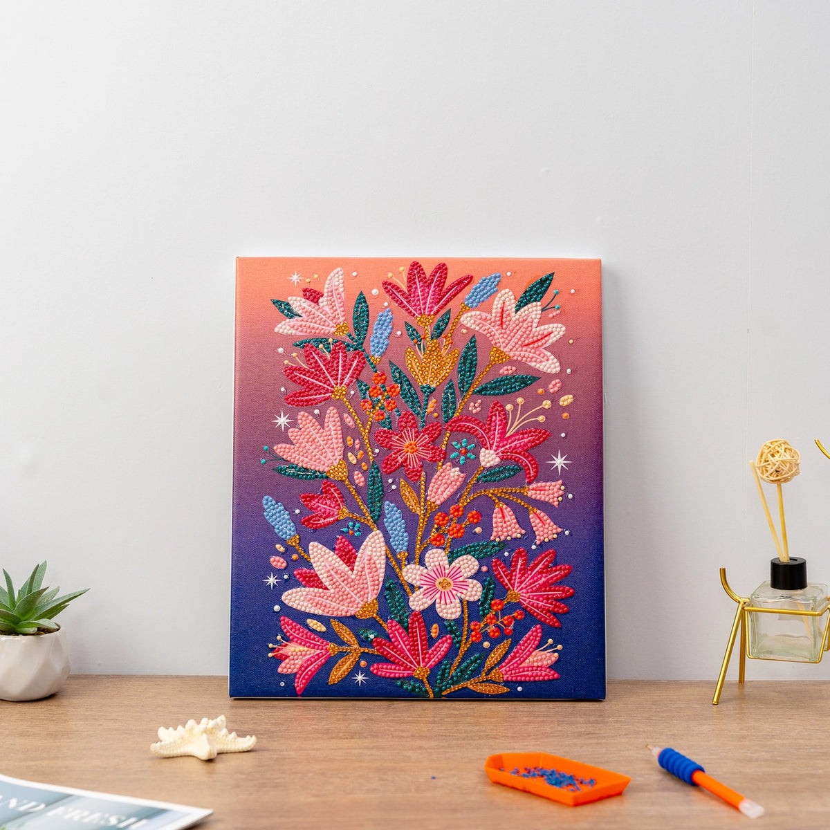 Craft Hero Pixelpop™ - Twilight Petals - Diamond Art Reset Kit
