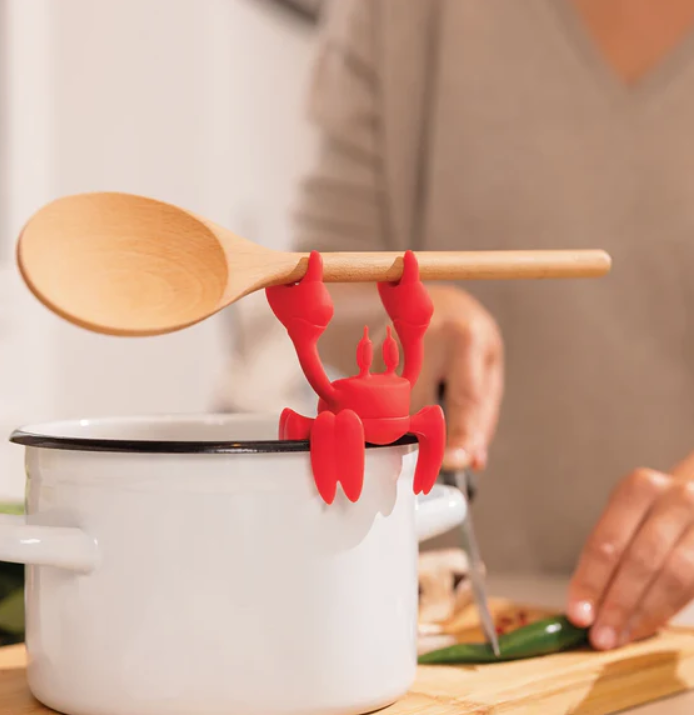 Red Spoon Holder & Steam Releaser