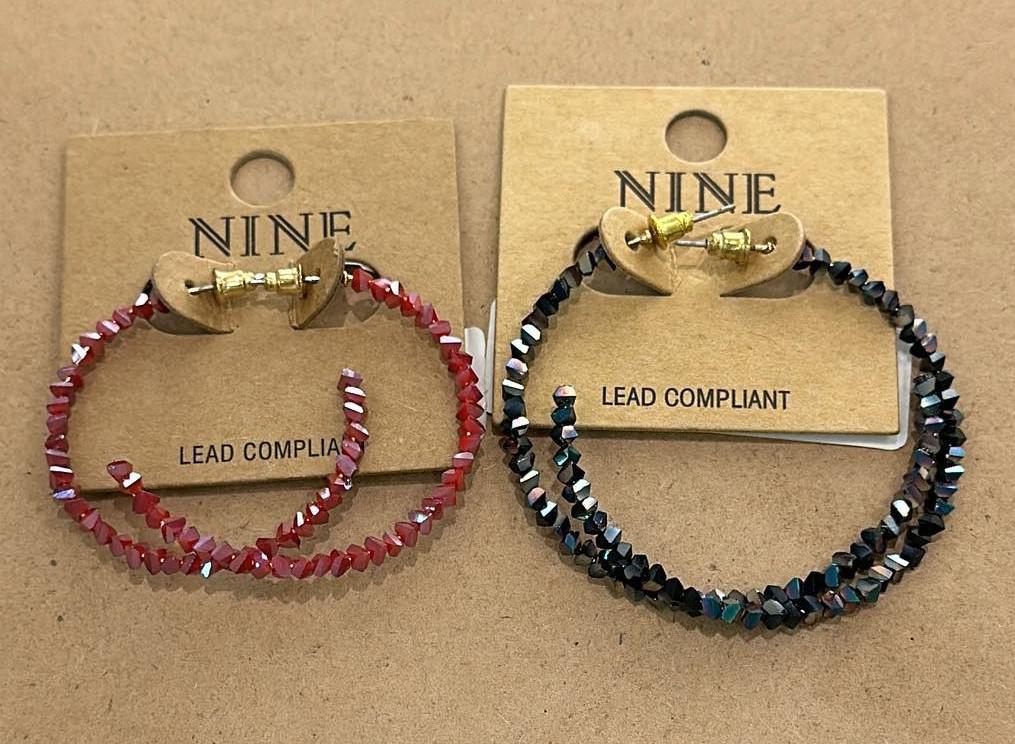 Shaped Bead Hoops