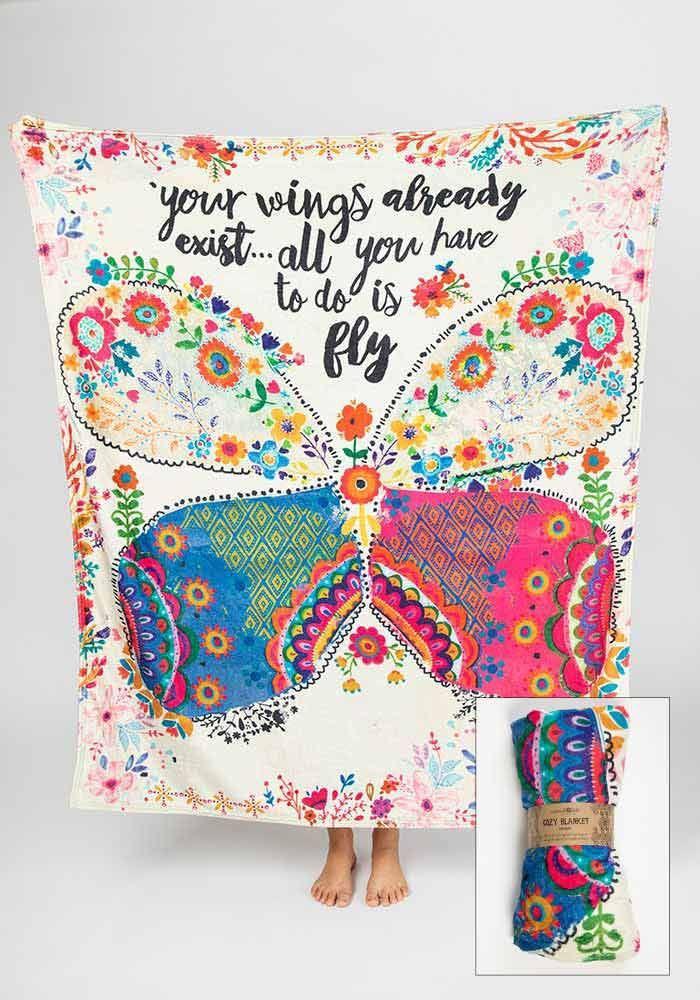 Your Wings Already Exist Tapestry Blanket