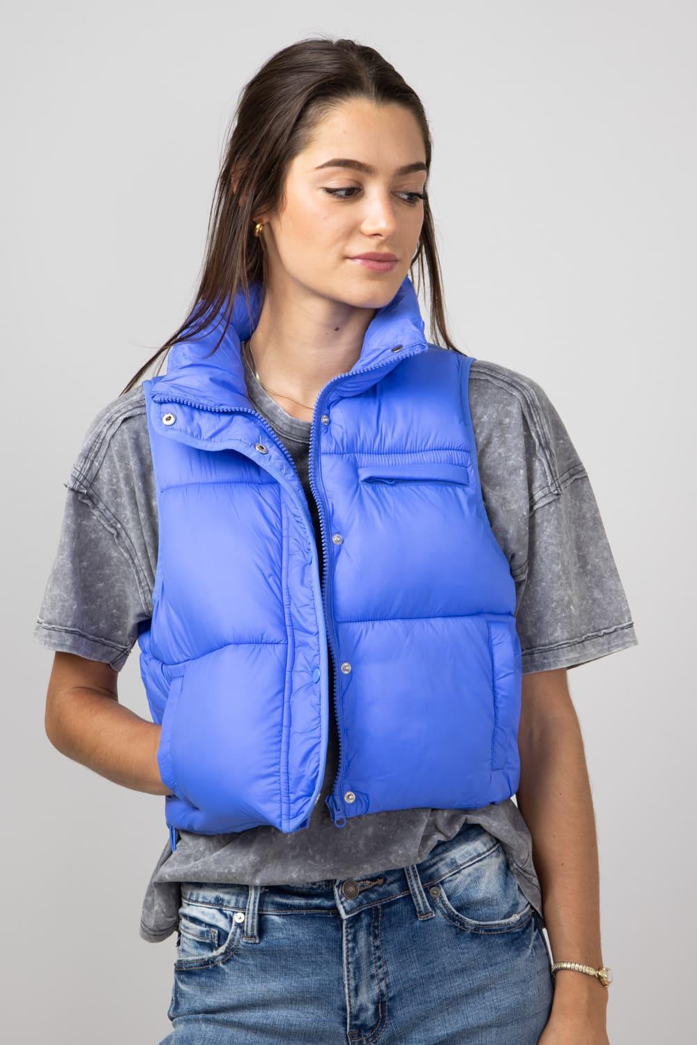 Blue Puffer Vest