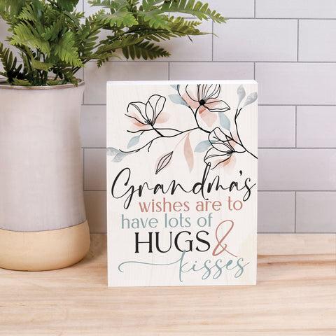Grandma's Wishes Block Sign