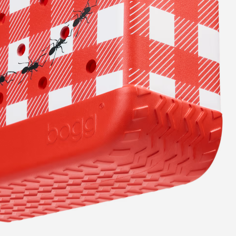 Bogg Bag - Red, White, & Plaid