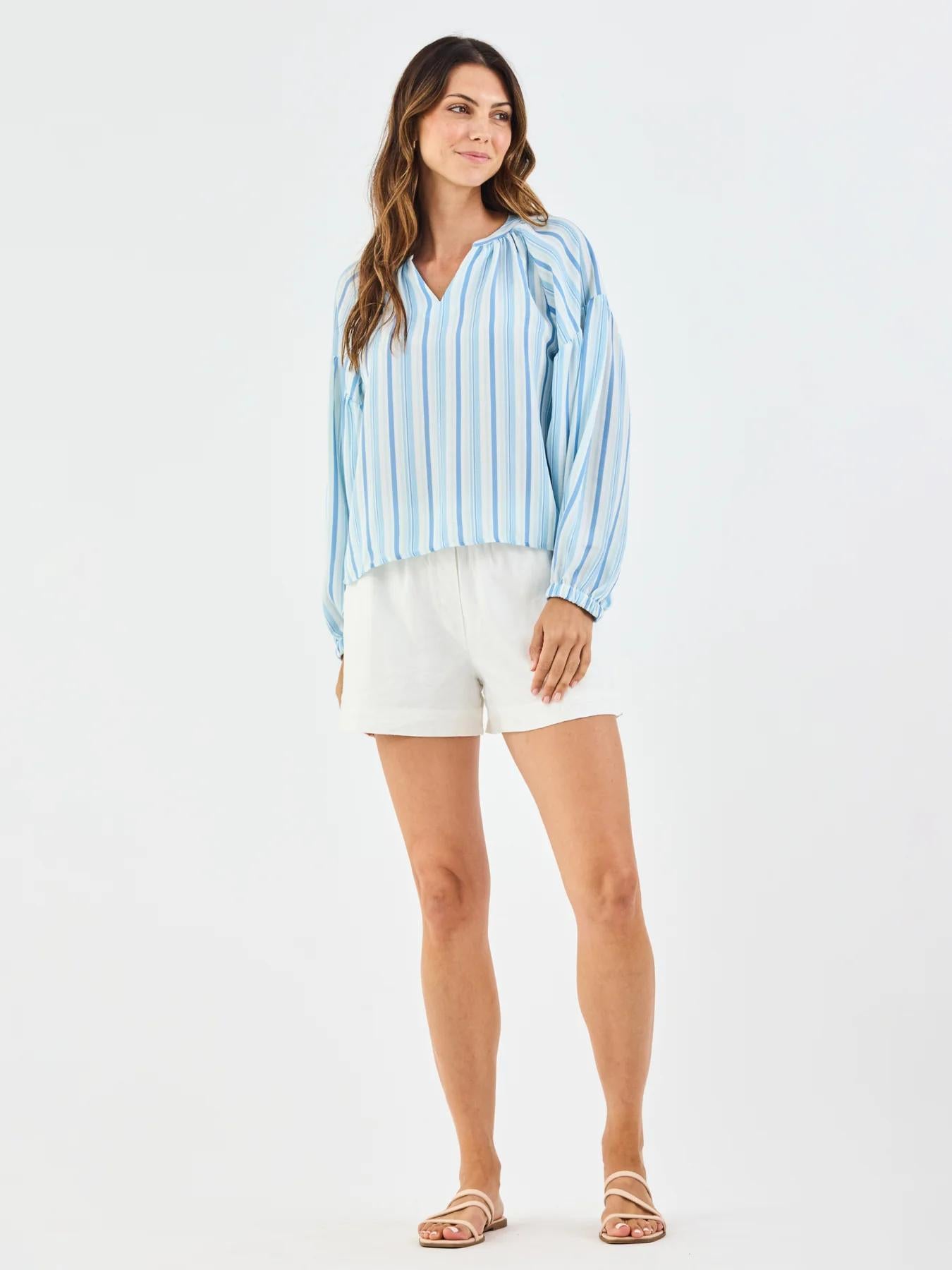 Scarlette Top | Harbor Lines Blue