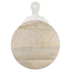 Wood With Marble Carved Handle Board
