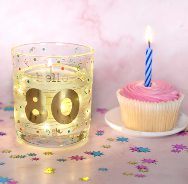Hello Milestone Birthday 3.5oz Candle