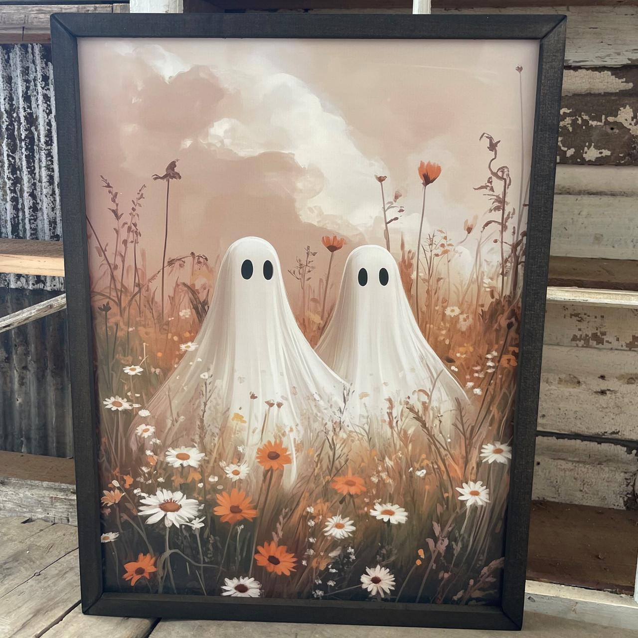 Autumn Wildflower Ghosts Box Frame 12x16