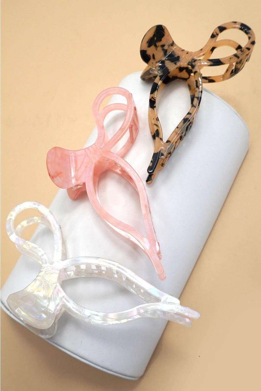 Xtra Large Bow Hair Claw Clips
