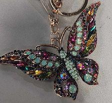 Butterfly Crystal Keychain