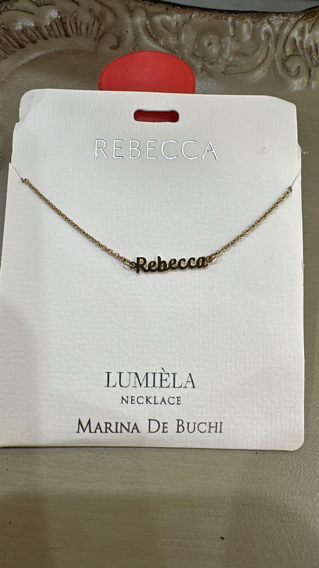 Lumiela Rebecca Name Necklace
