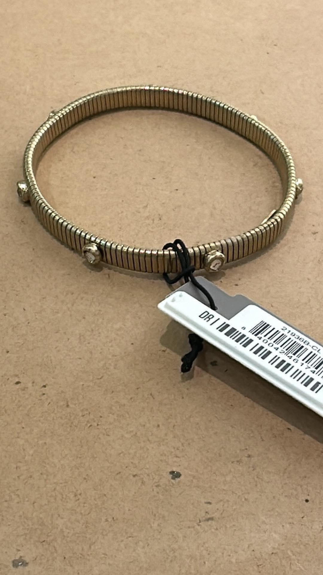 Thin Snake Bracelet With Stones