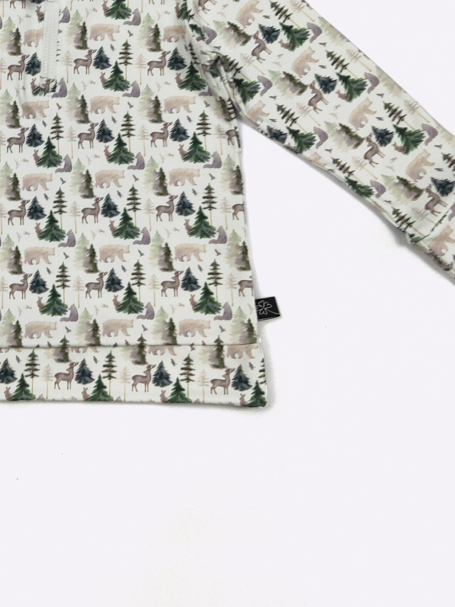 Forest Emerald Boy Quarter Zip