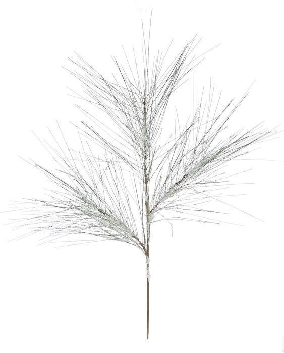 31" Snowy Long Needle Pine Spray
