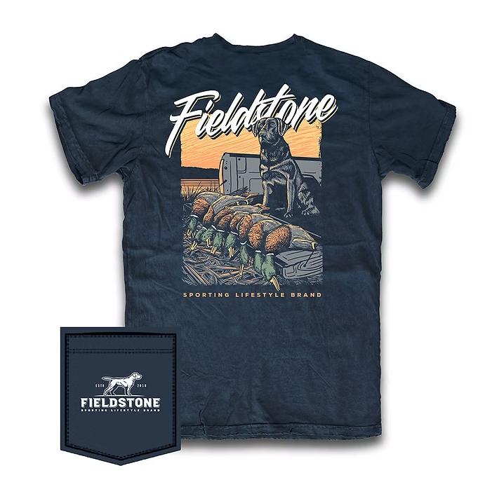 Laid Out Tee in Navy
