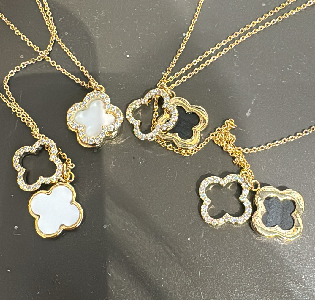Clover Crystal Necklace