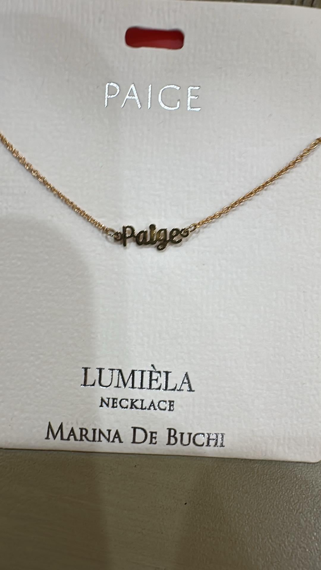 Lumiela Paige Name Necklace