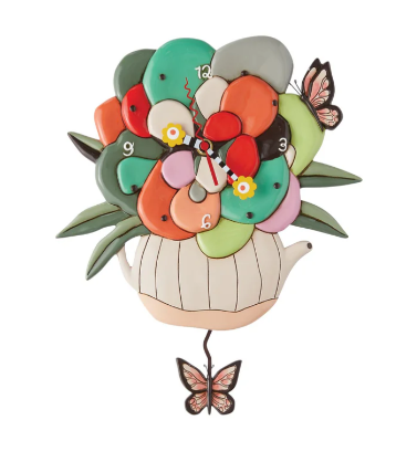 Tea Posy Allen Design Clock