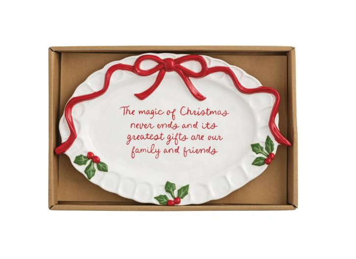 Christmas Sentiment Plate