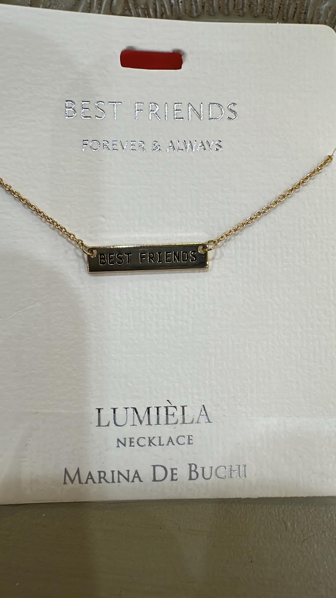 Best Friends Bar Necklace
