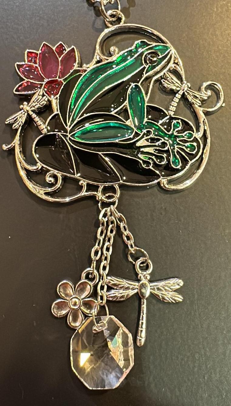 Colorful Frog Car Charm
