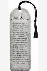 10 Commandments Book Mark