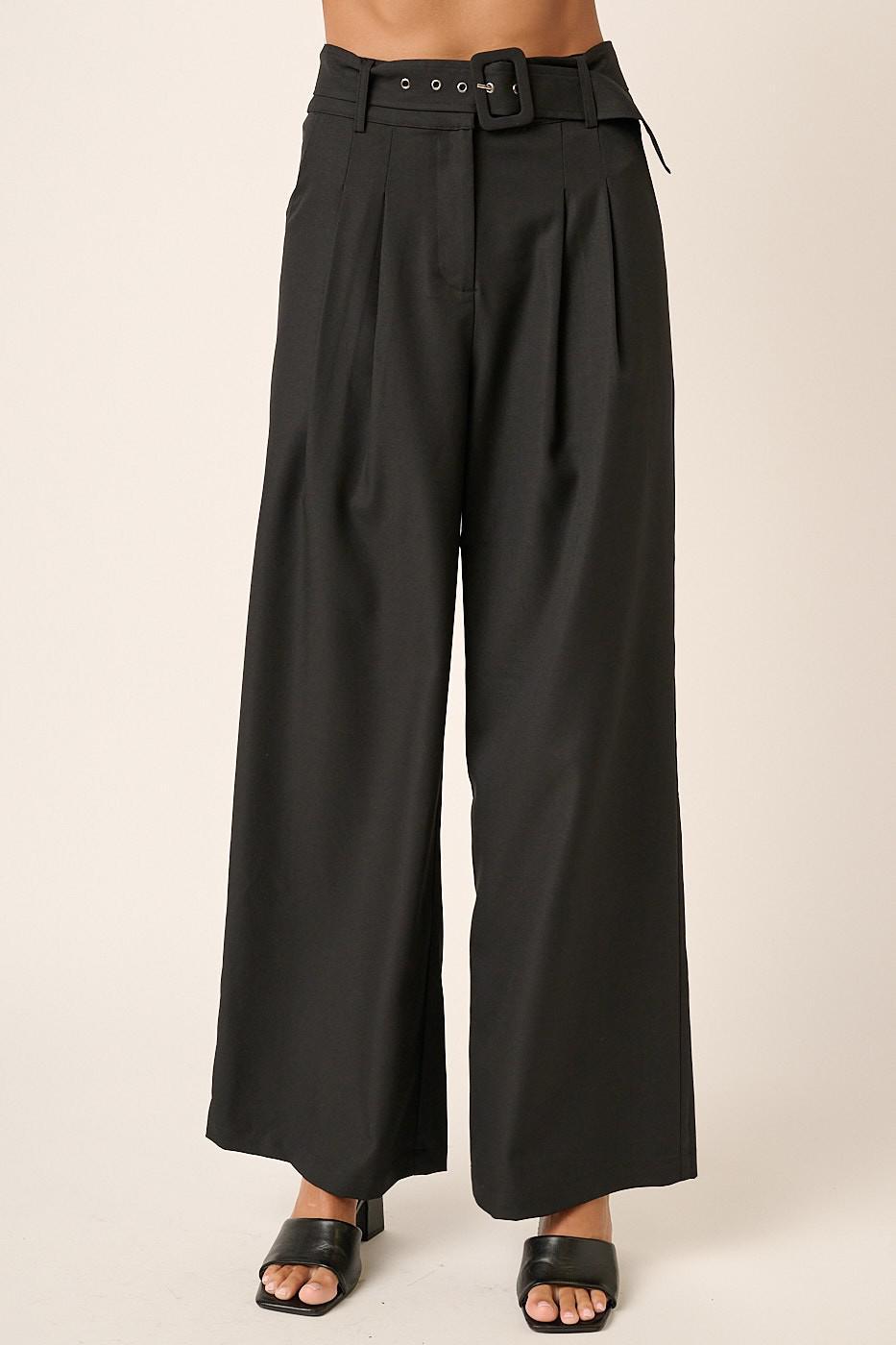 Belt Detail Dress Pants