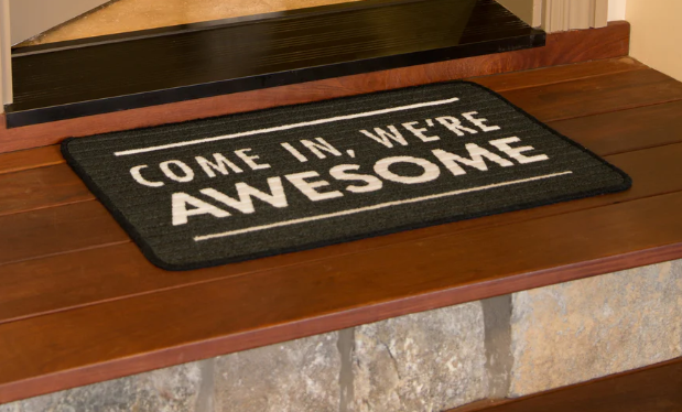 We're Awesome Floor Mat