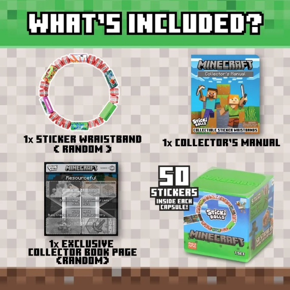 Sticki Rolls Minecraft Capsule