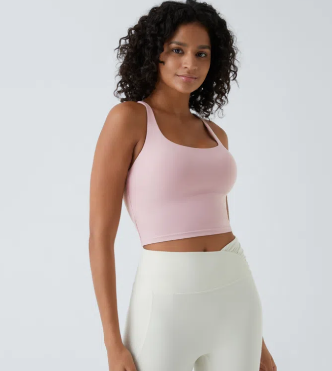 Crisscross Peachskin Tank