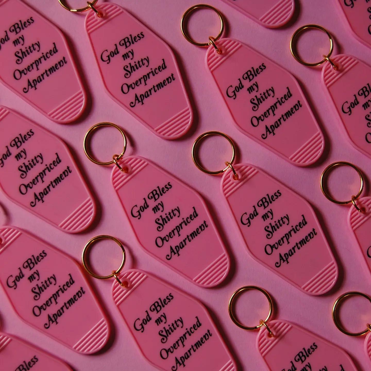 Vintage Inspired Motel Keychains