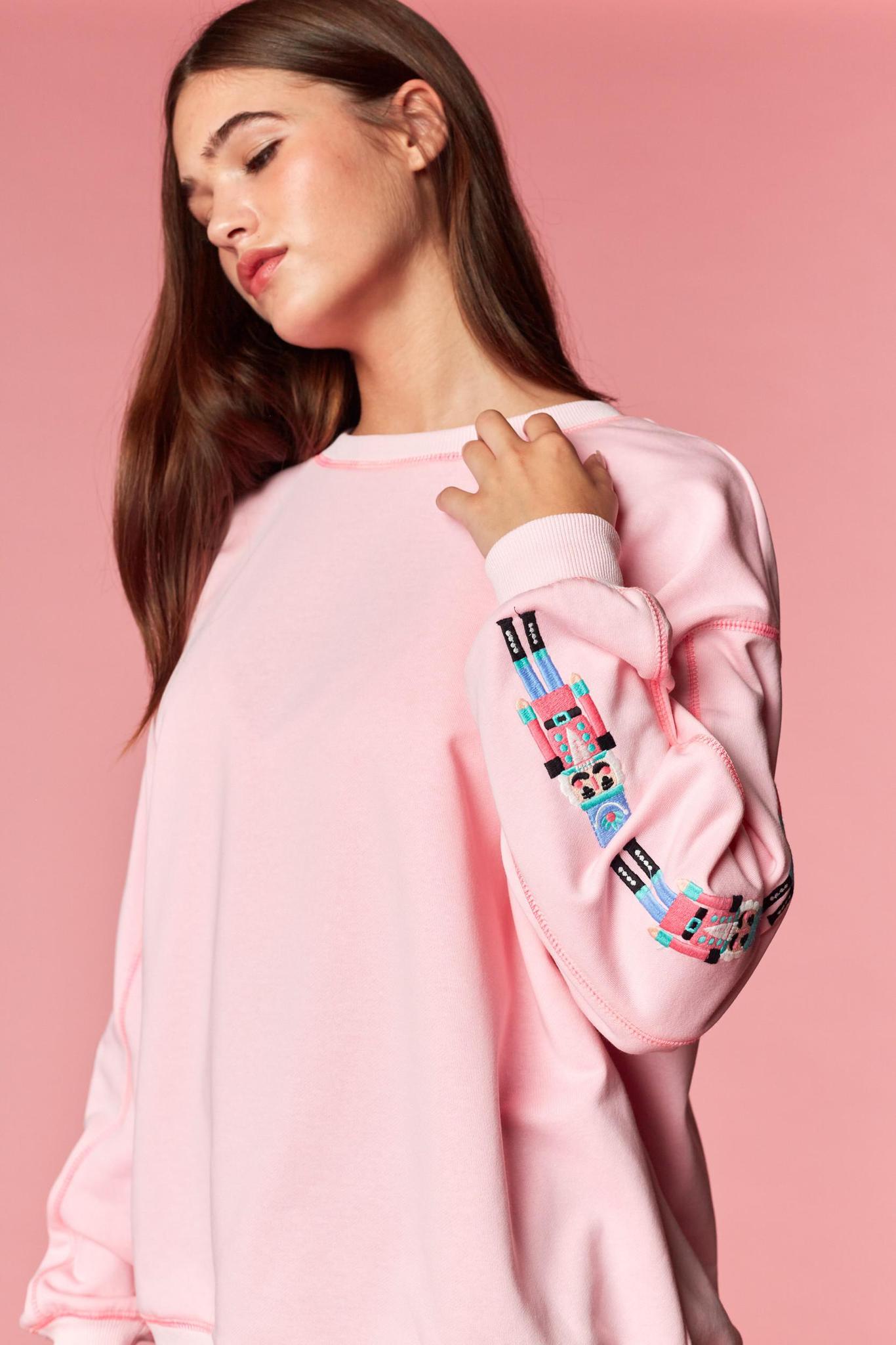 Nutcracker Sleeves Pullover w/ Rainbow Sleeves