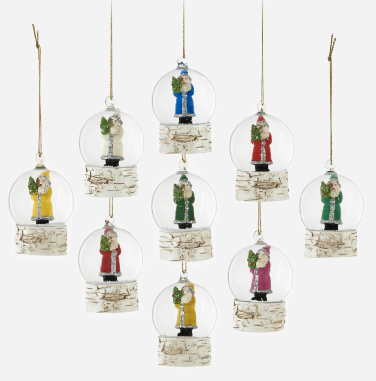 Belsnickle Water Globe Ornament