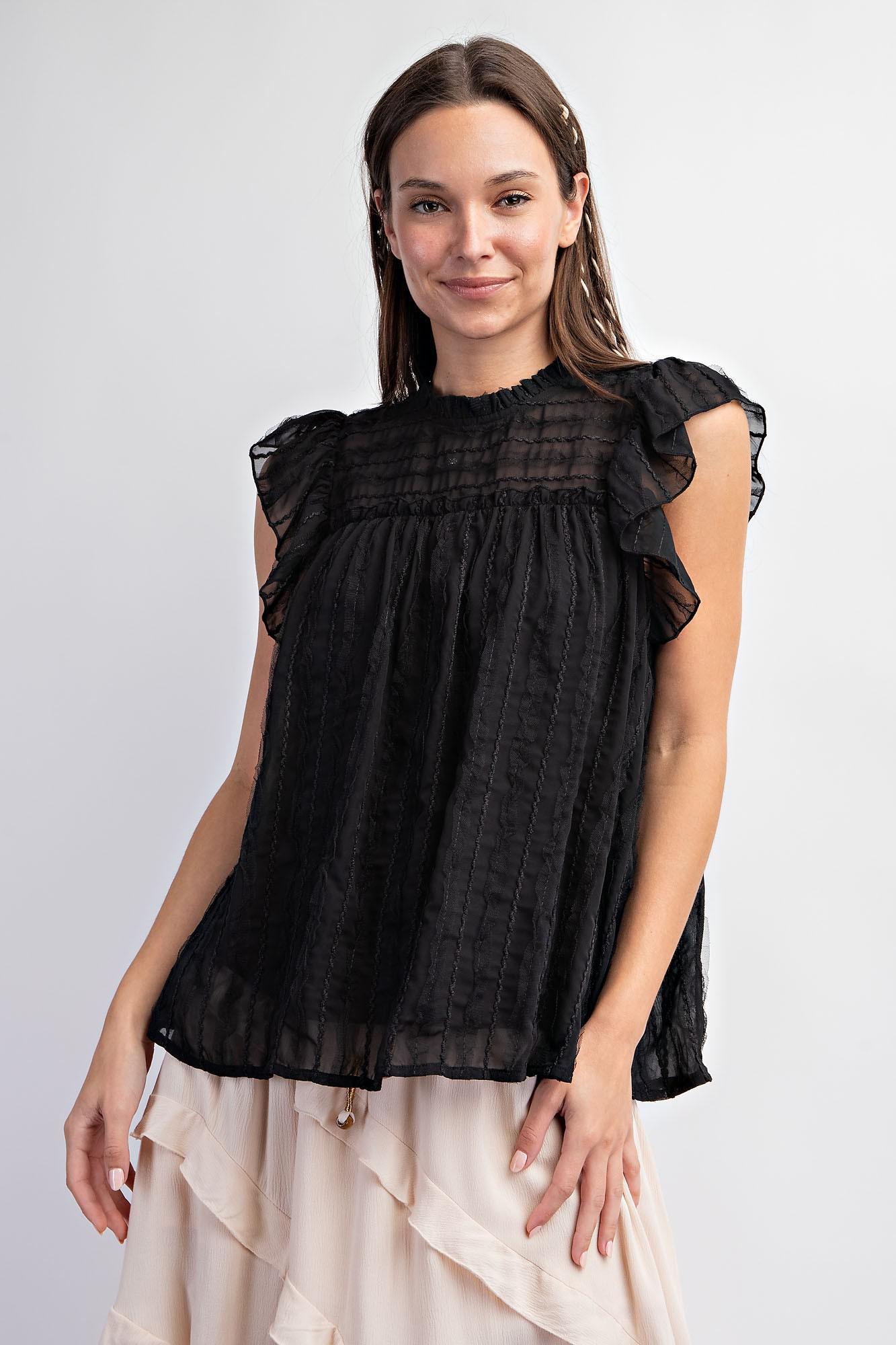 Textured Lace Woven Blouse