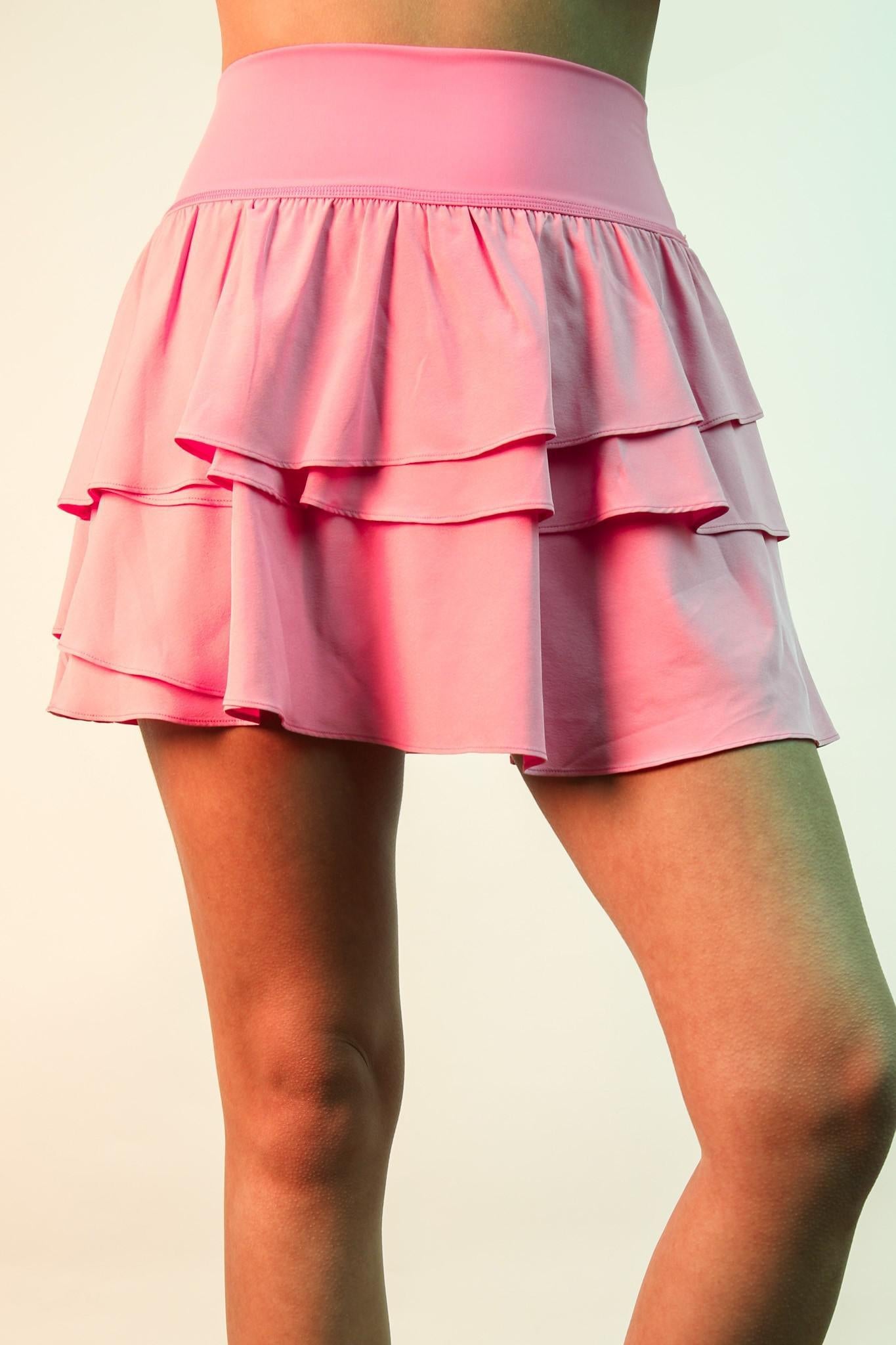 Ruffled Tiered Layers Active Skort