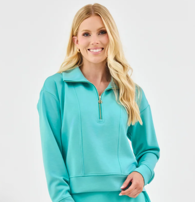Regan Half Zip Pullover | Ocean