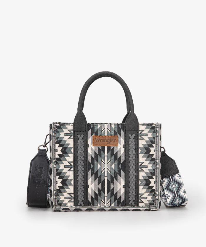 Wrangler All-Over Aztec Print Canvas Tote Bag