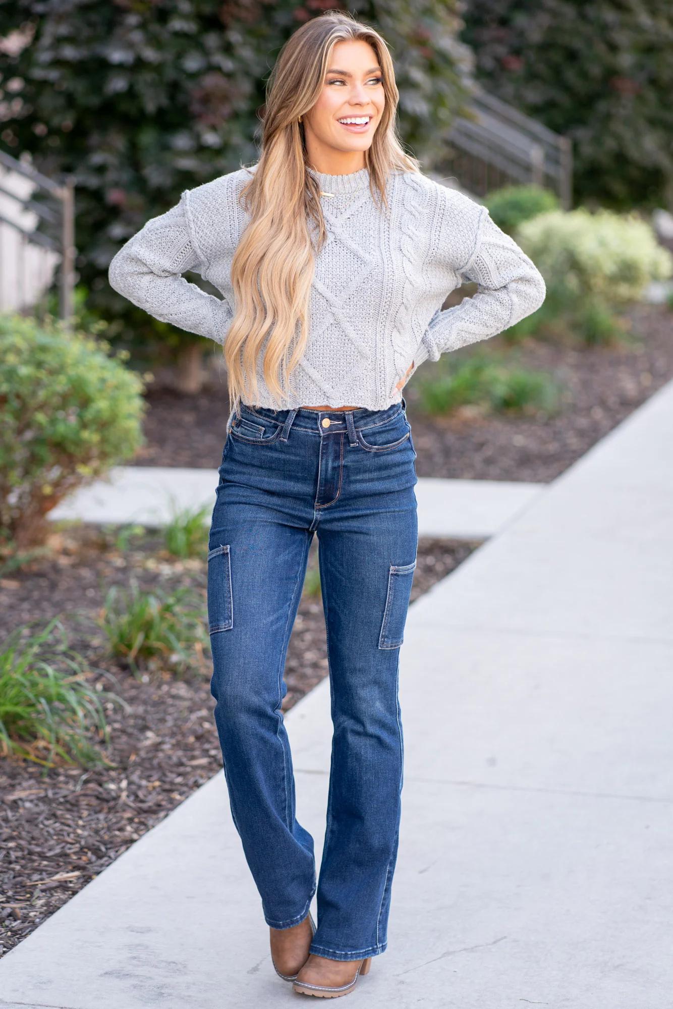 Judy Blue HW Cargo Bootcut Jeans