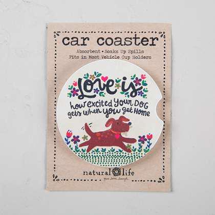 Your Excited Dog Car Coaster