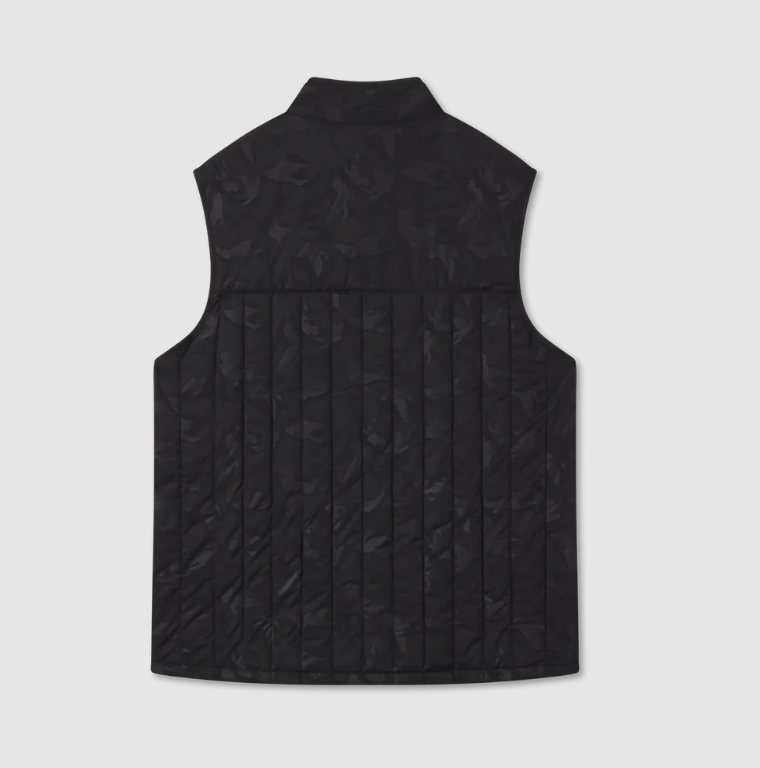 Whitefish Quilted Vest - Duck Camo Charcoal Gray