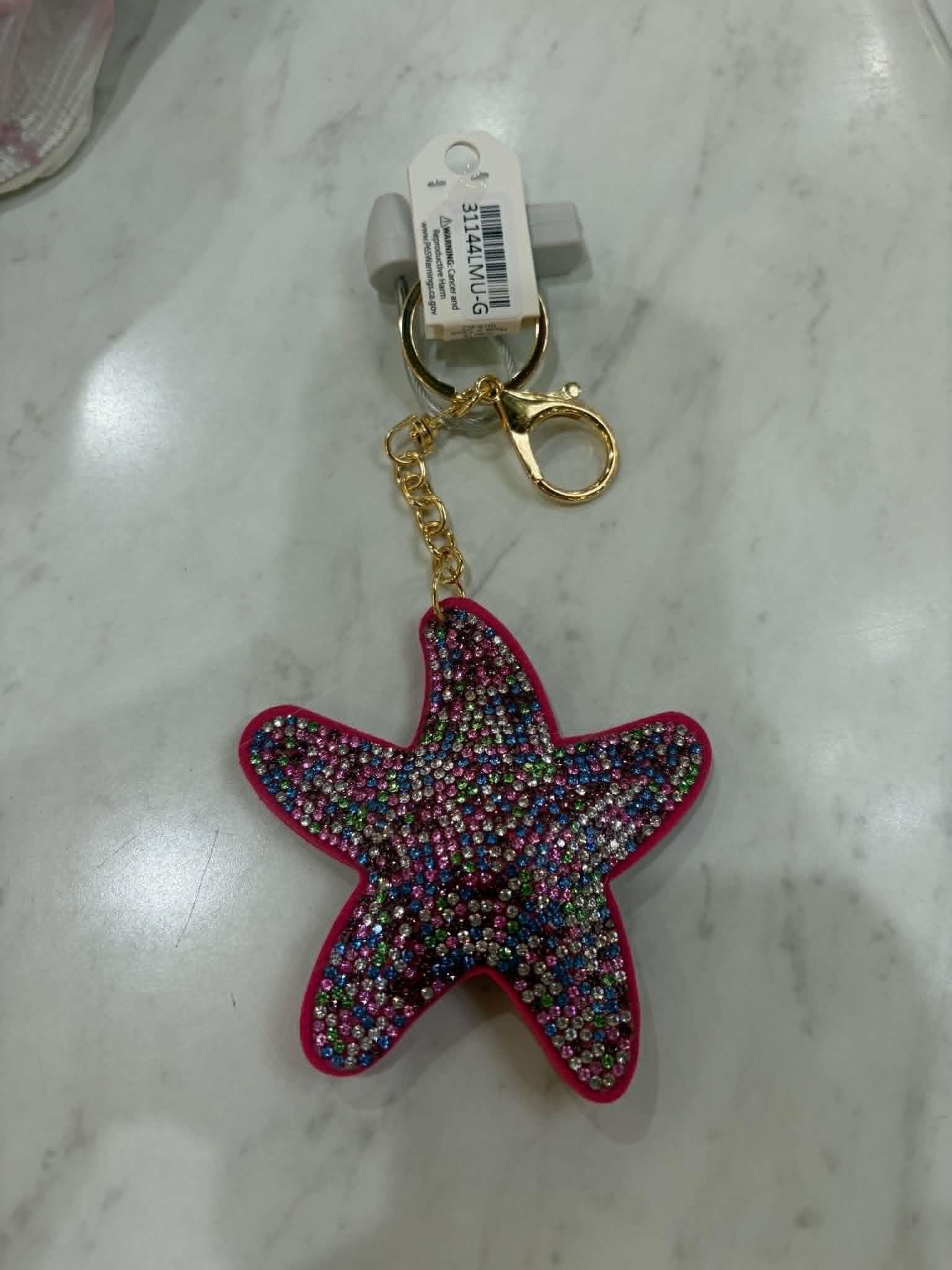 Puffy Rhinestone Keychains