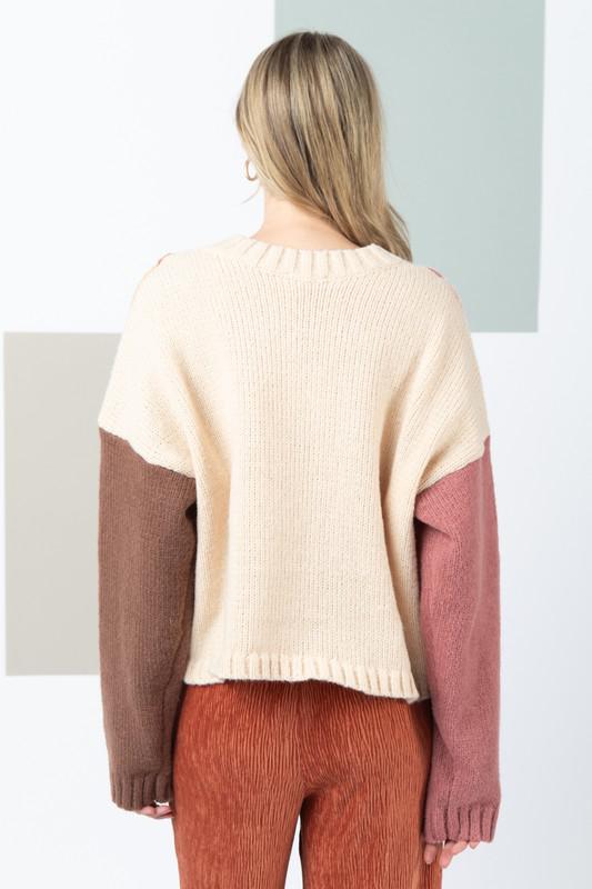Oatmeal Block Sweater