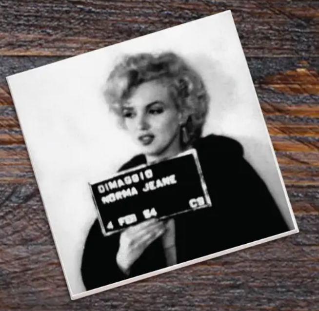 Marilyn Monroe Mugshot Coaster