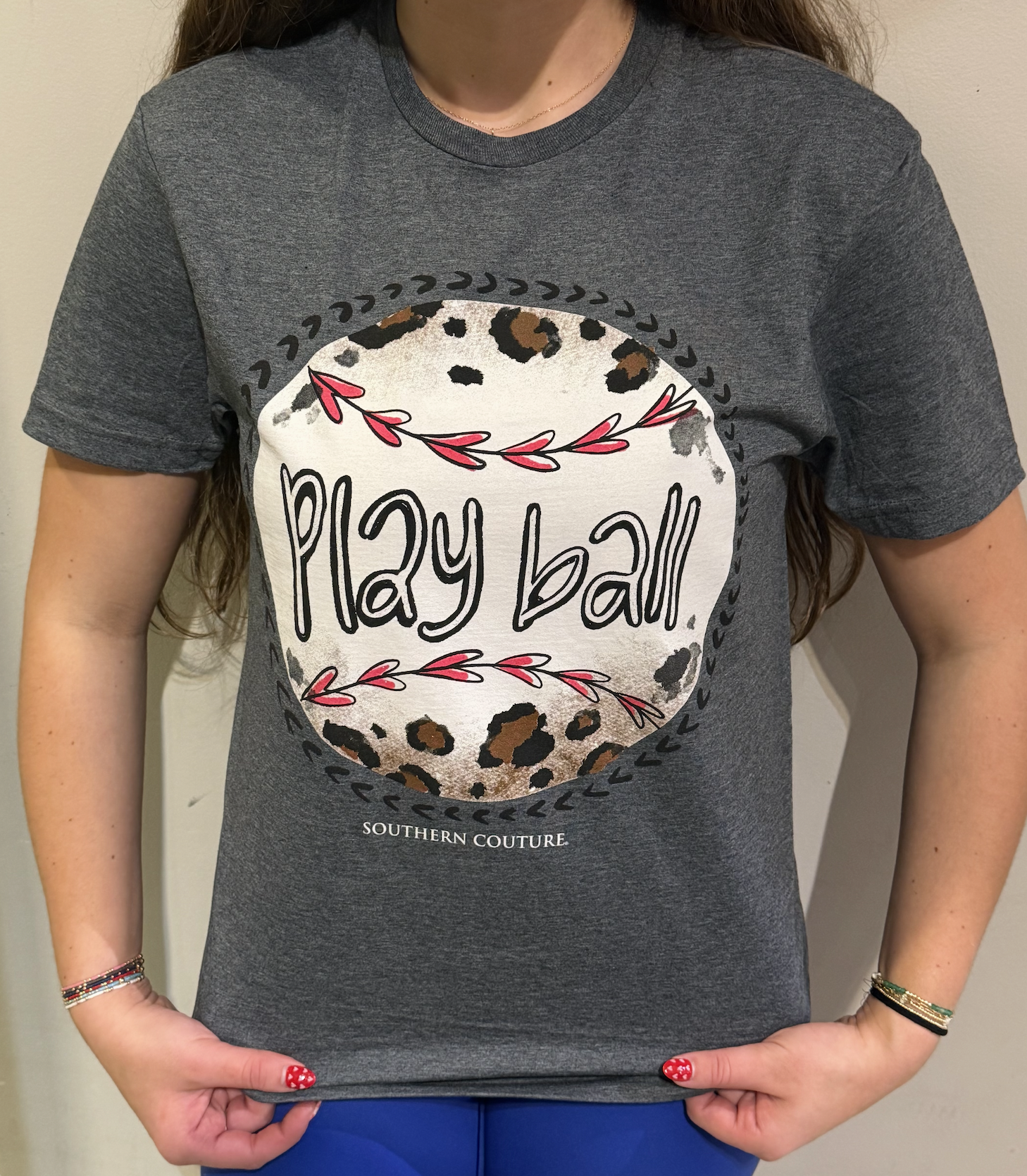 Play Ball Dark Heather Tee