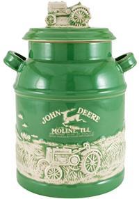 JOHN DEERE MILK CAN COOKIE JAR